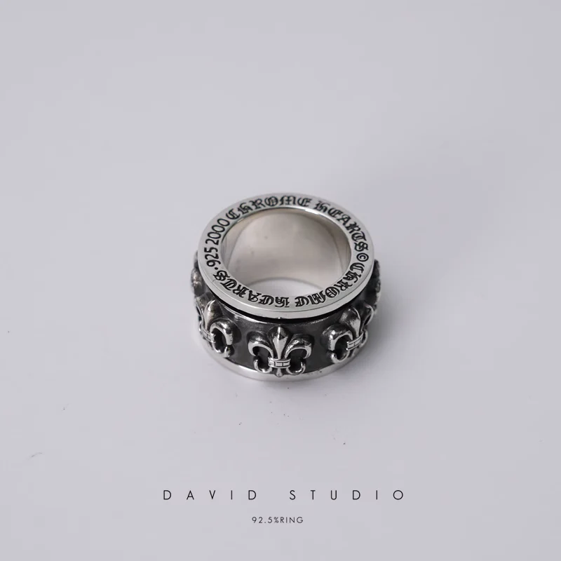 Chrome Hearts Cross Ring - Gothic 925 Sterling Silver Jewelry | David Studio