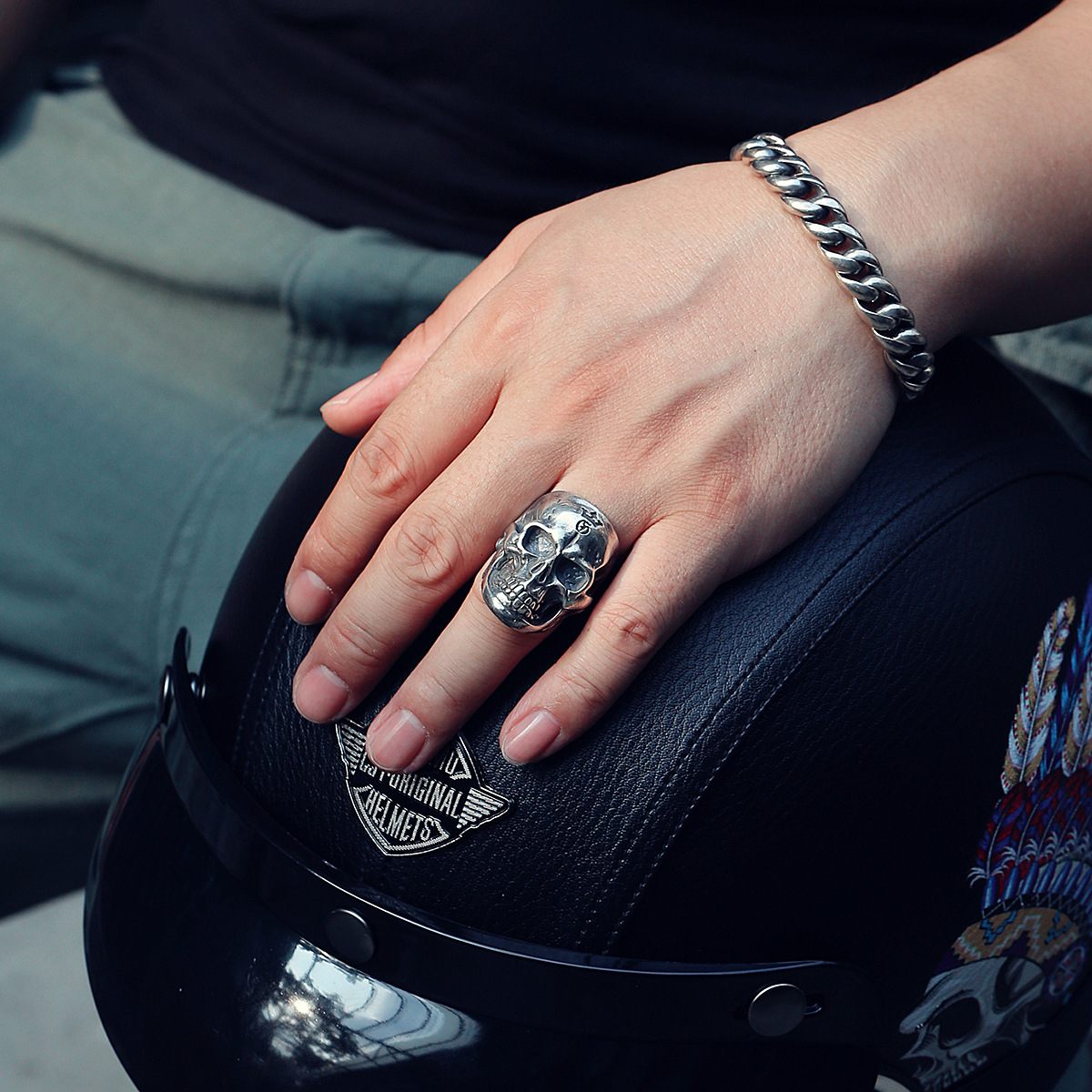 Chrome Hearts Cross Ring - Gothic 925 Sterling Silver Jewelry | David Studio