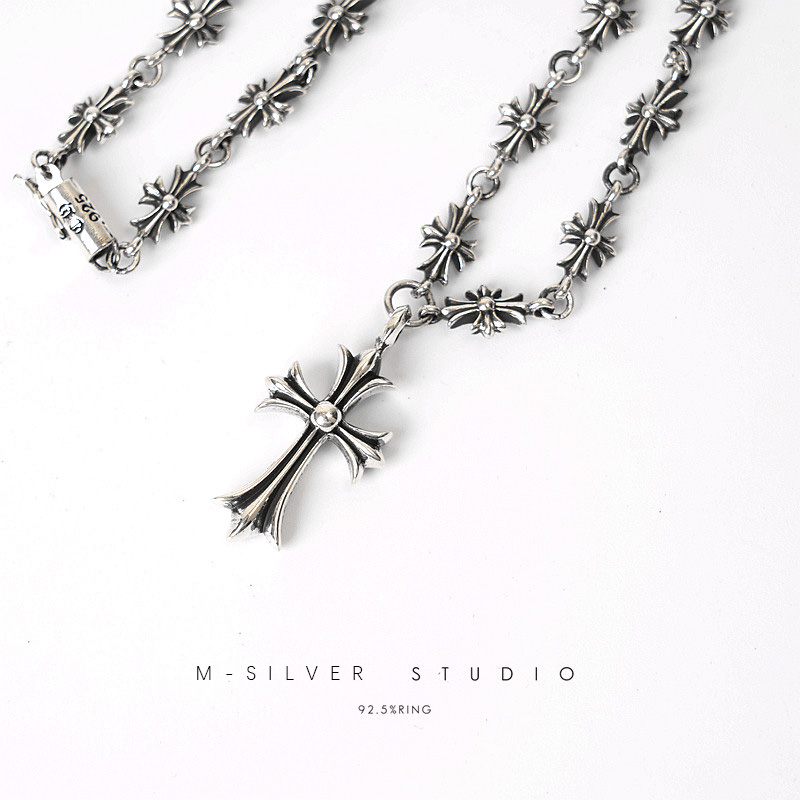 Chrome Hearts Cross Ring - Gothic 925 Sterling Silver Jewelry | David Studio