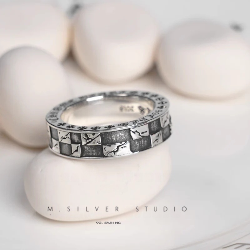 Chrome Hearts Cross Ring - Gothic 925 Sterling Silver Jewelry | David Studio