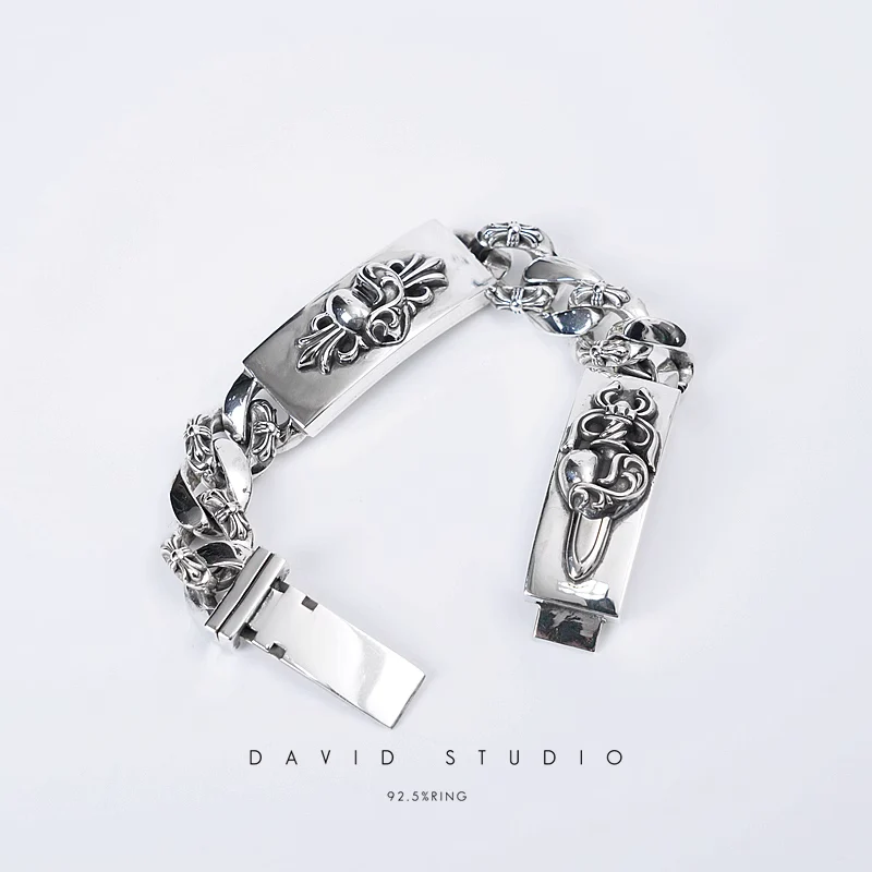 Chrome Hearts Cross Ring - Gothic 925 Sterling Silver Jewelry | David Studio