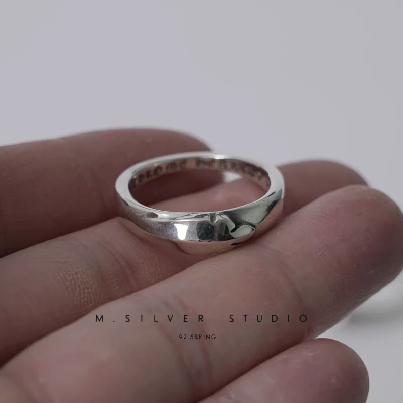 Chrome Hearts Cross Ring - Gothic 925 Sterling Silver Jewelry | David Studio