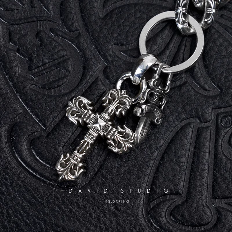 Chrome Hearts Cross Ring - Gothic 925 Sterling Silver Jewelry | David Studio