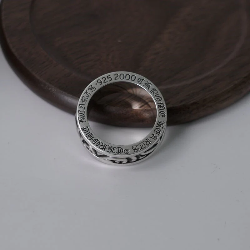 Chrome Hearts Cross Ring - Gothic 925 Sterling Silver Jewelry | David Studio