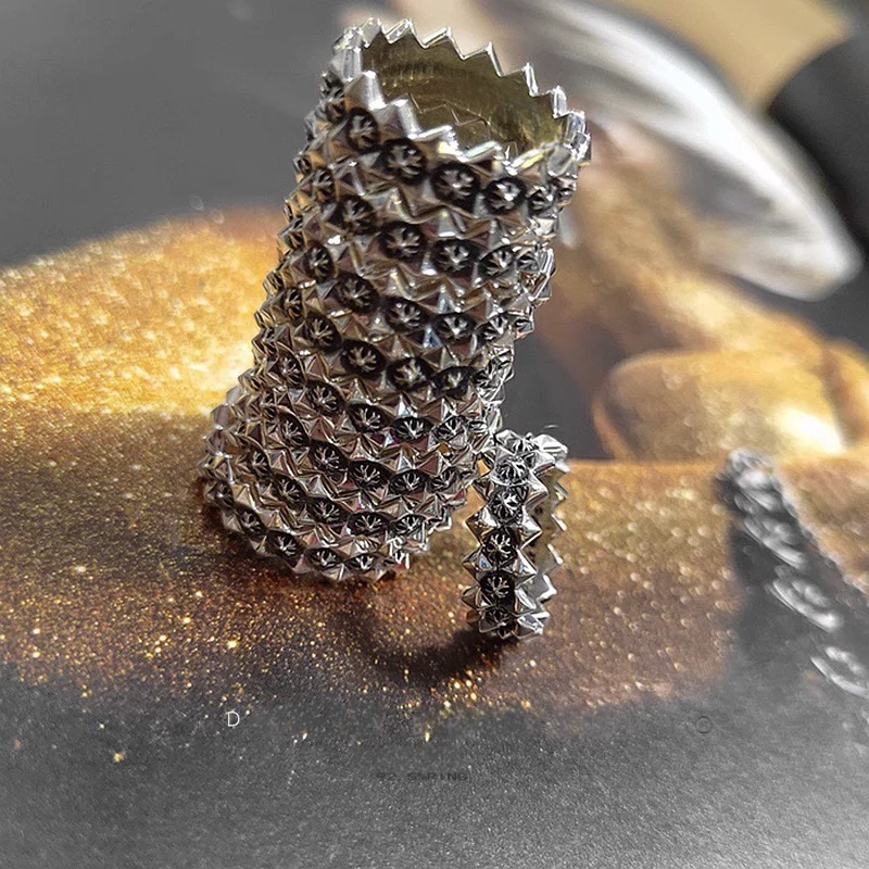 Chrome Hearts Cross Ring - Gothic 925 Sterling Silver Jewelry | David Studio