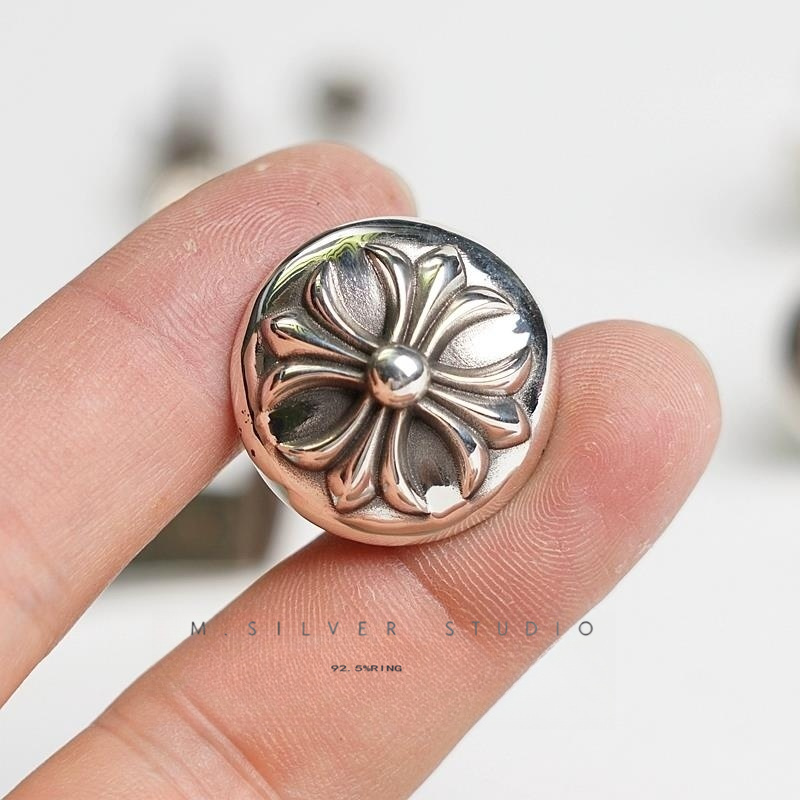 Chrome Hearts Cross Ring - Gothic 925 Sterling Silver Jewelry | David Studio