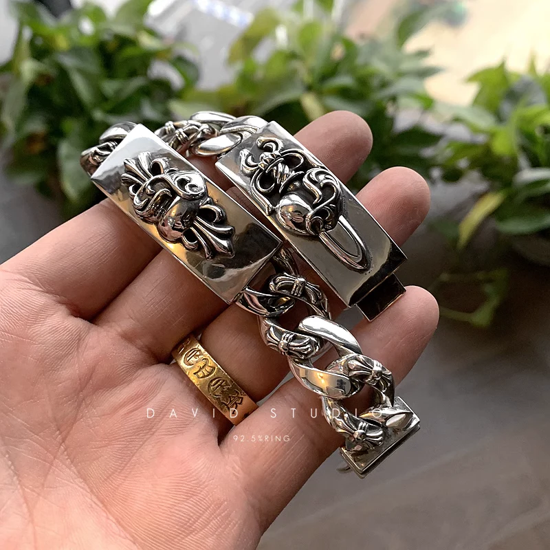 Chrome Hearts Cross Ring - Gothic 925 Sterling Silver Jewelry | David Studio