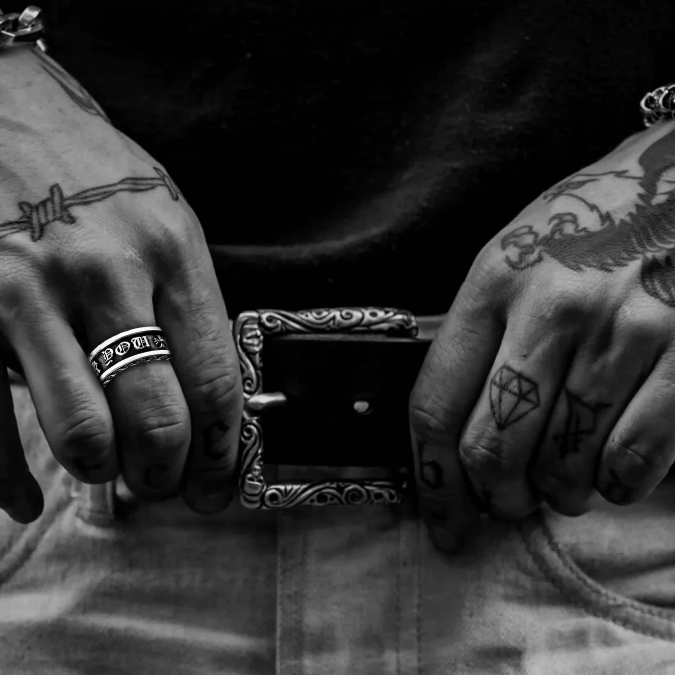 Chrome Hearts Cross Ring - Gothic 925 Sterling Silver Jewelry | David Studio