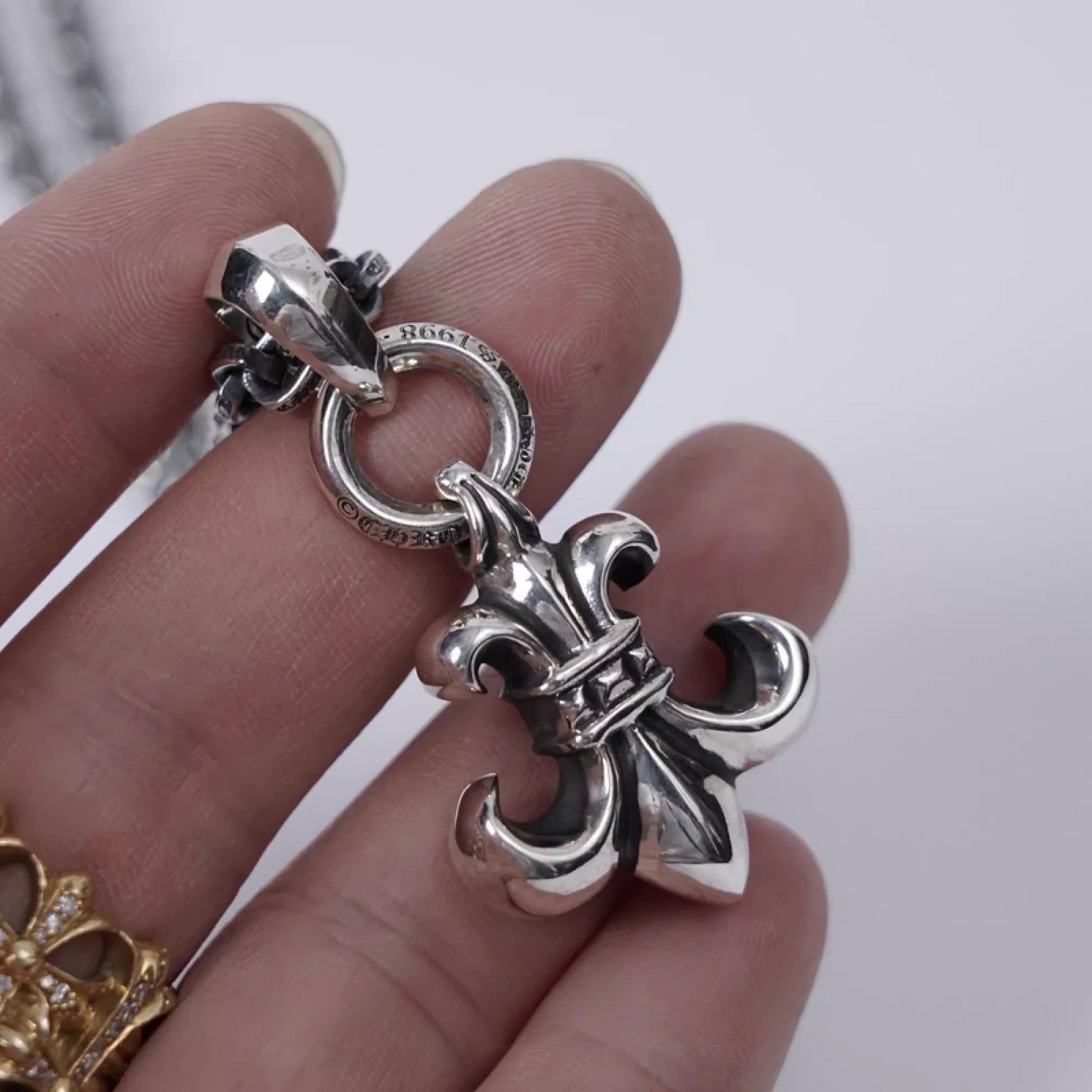 Chrome Hearts Cross Ring - Gothic 925 Sterling Silver Jewelry | David Studio