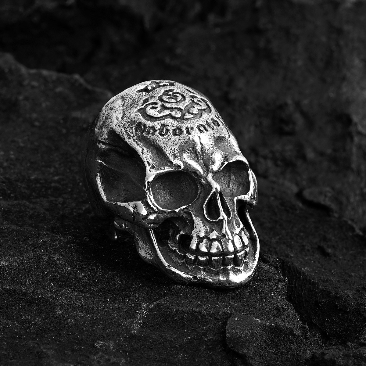 Chrome Hearts Cross Ring - Gothic 925 Sterling Silver Jewelry | David Studio