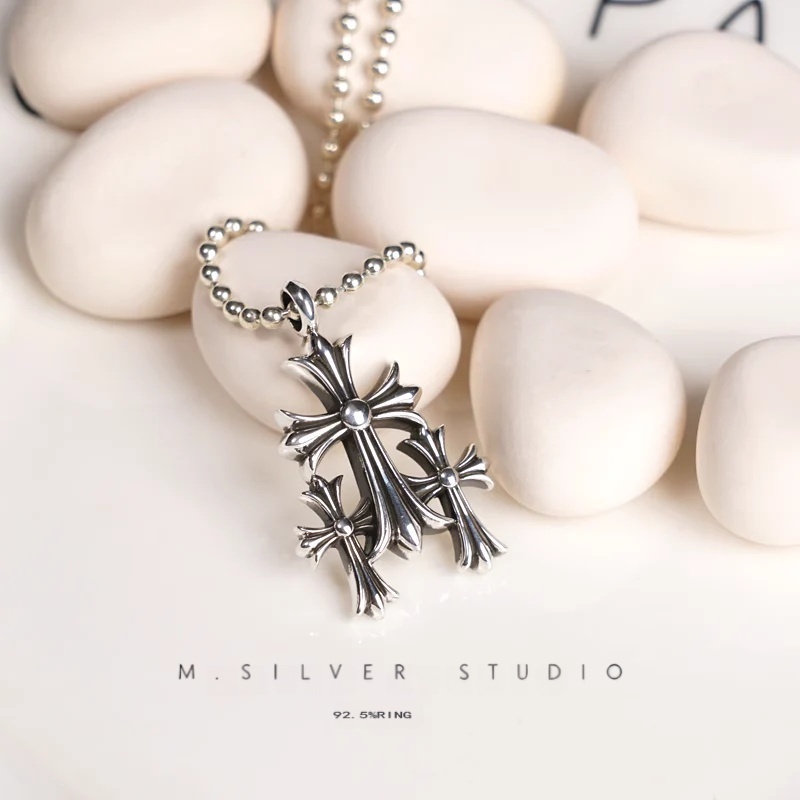 Chrome Hearts Cross Ring - Gothic 925 Sterling Silver Jewelry | David Studio