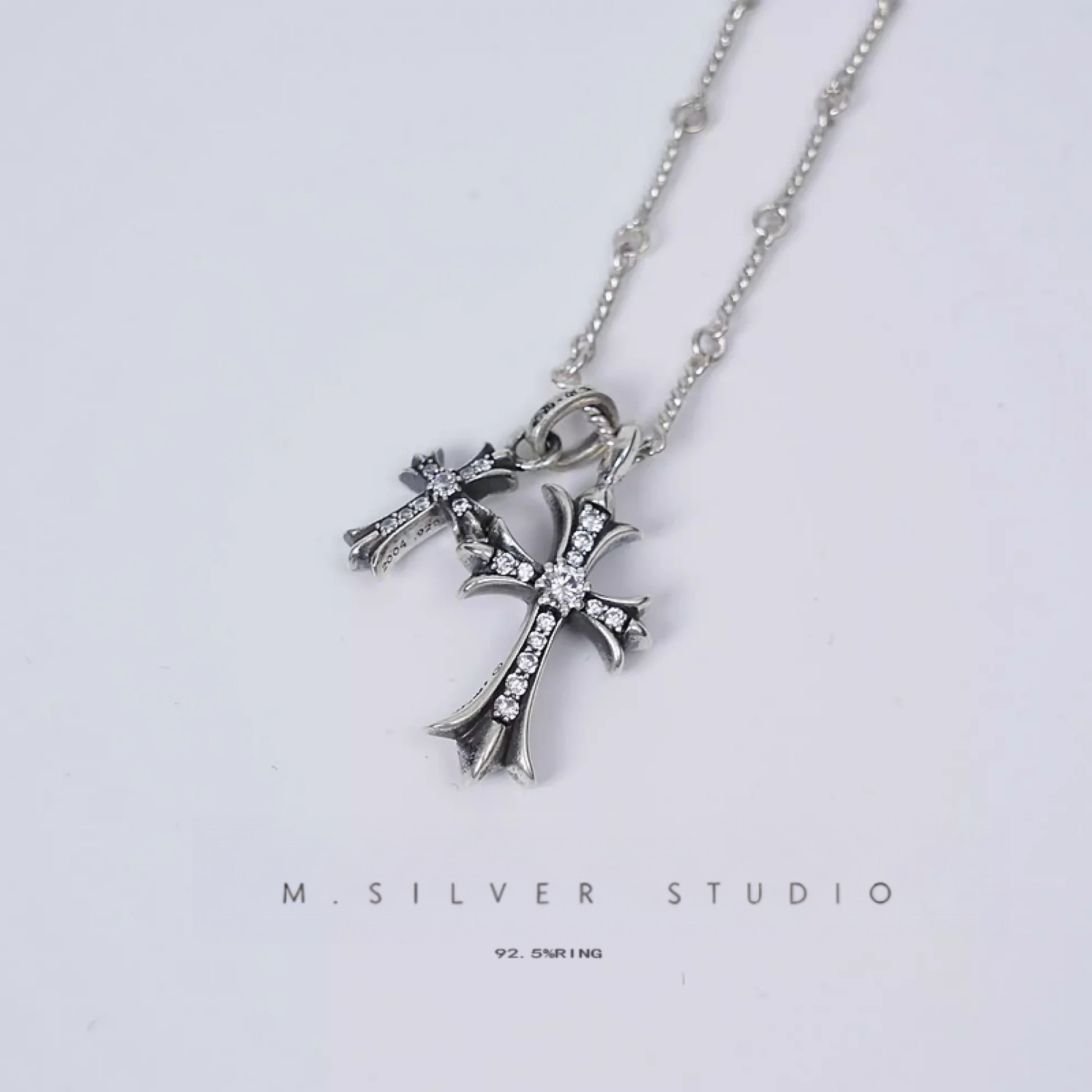 Chrome Hearts Cross Ring - Gothic 925 Sterling Silver Jewelry | David Studio