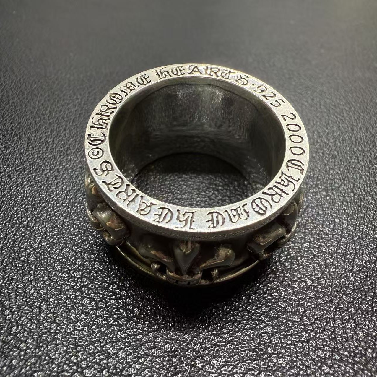 Chrome Hearts Cross Ring - Gothic 925 Sterling Silver Jewelry | David Studio