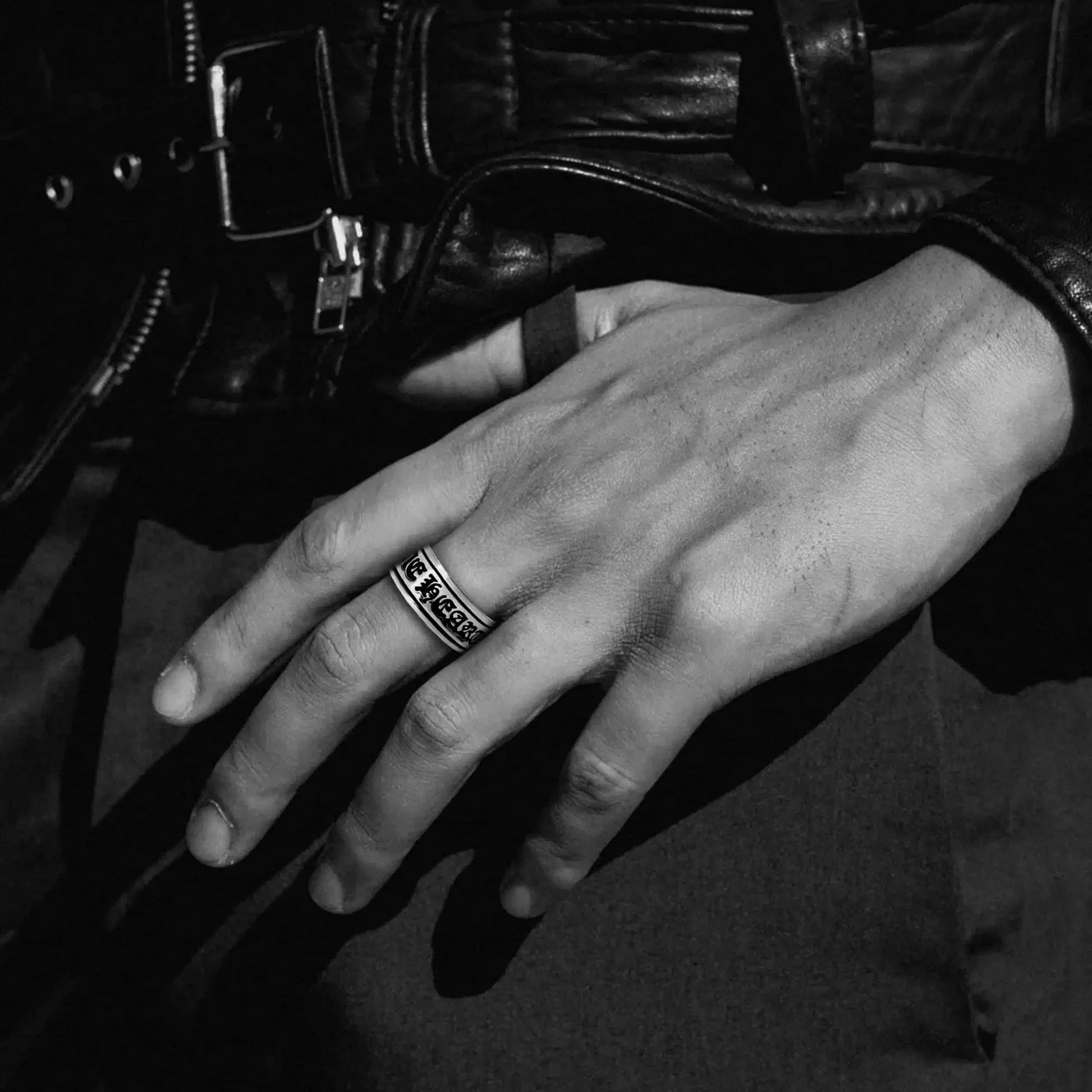 Chrome Hearts Cross Ring - Gothic 925 Sterling Silver Jewelry | David Studio