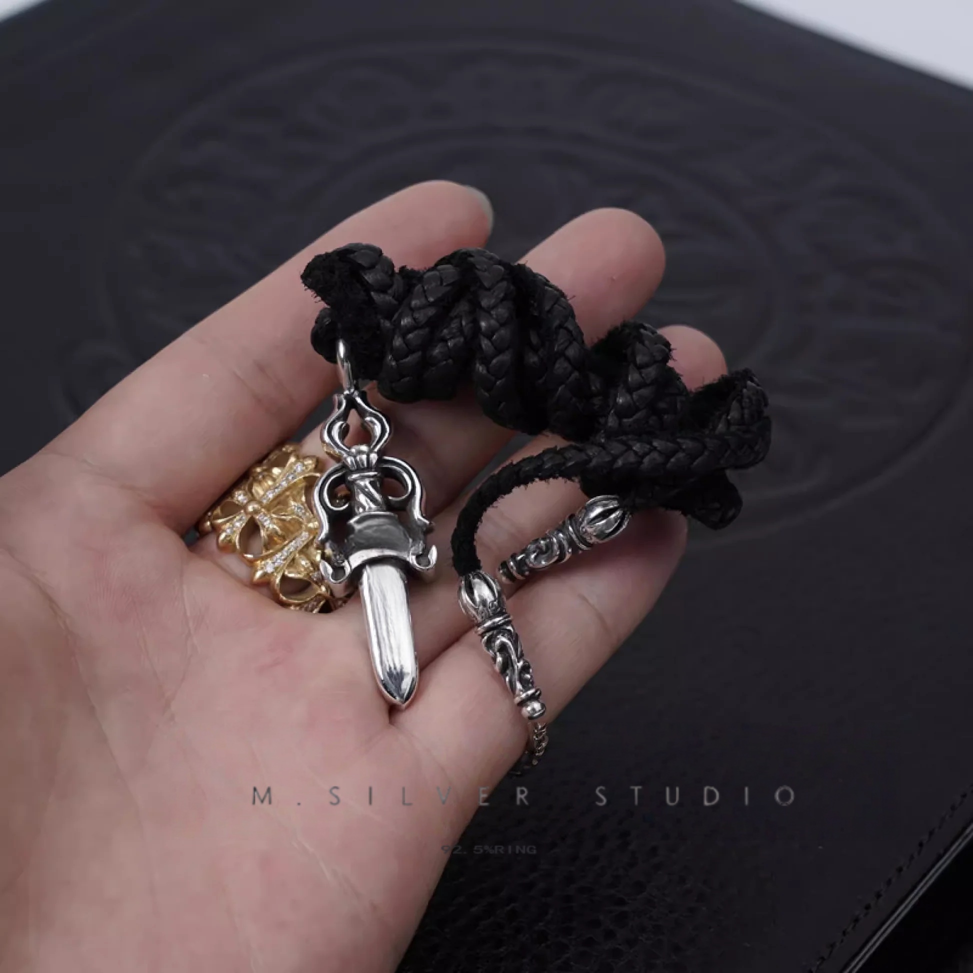 Chrome Hearts Cross Ring - Gothic 925 Sterling Silver Jewelry | David Studio