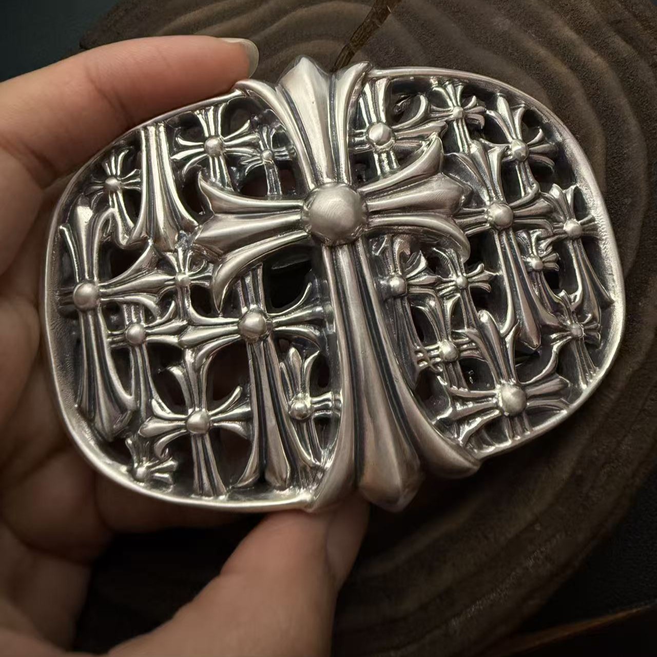 Chrome Hearts Cross Ring - Gothic 925 Sterling Silver Jewelry | David Studio