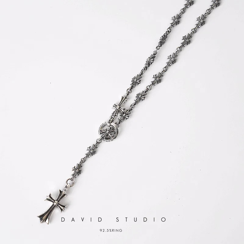 Chrome Hearts Cross Ring - Gothic 925 Sterling Silver Jewelry | David Studio