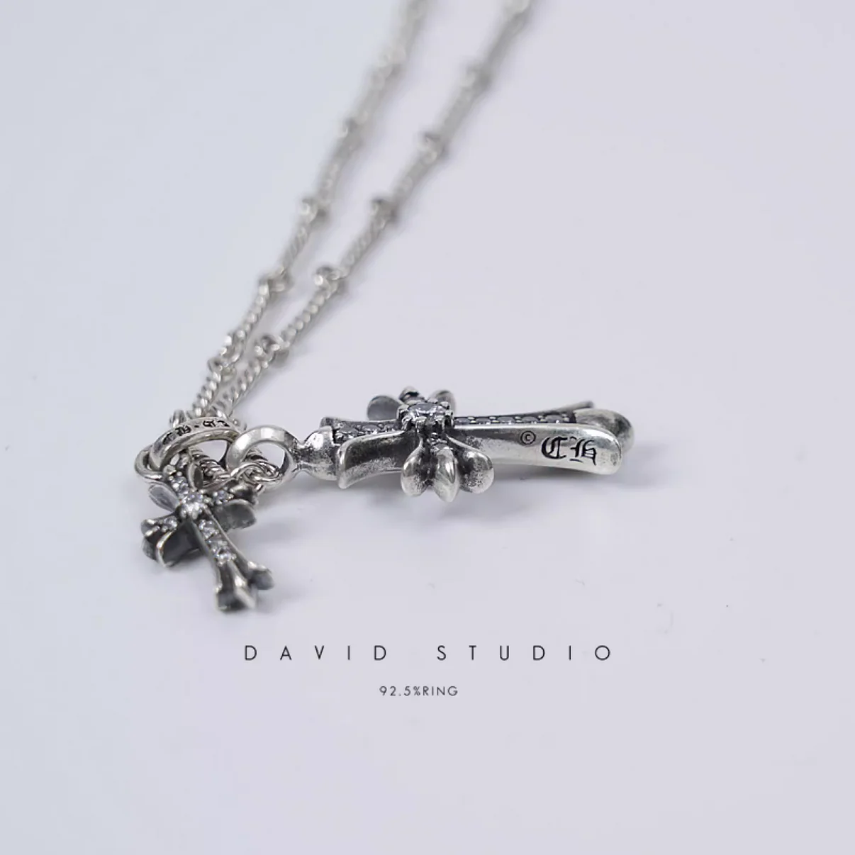 Chrome Hearts Cross Ring - Gothic 925 Sterling Silver Jewelry | David Studio