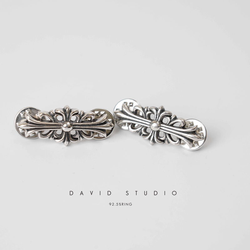 Chrome Hearts Cross Ring - Gothic 925 Sterling Silver Jewelry | David Studio