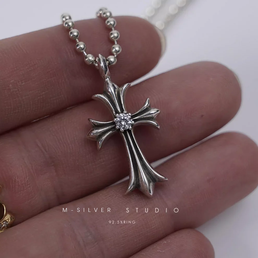 Chrome Hearts Cross Ring - Gothic 925 Sterling Silver Jewelry | David Studio