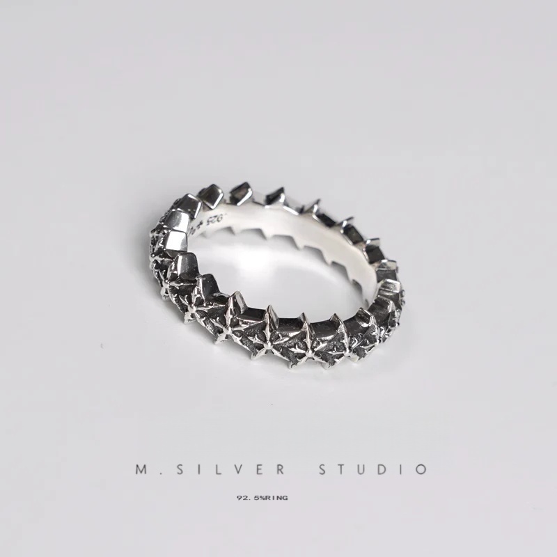 Chrome Hearts Cross Ring - Gothic 925 Sterling Silver Jewelry | David Studio