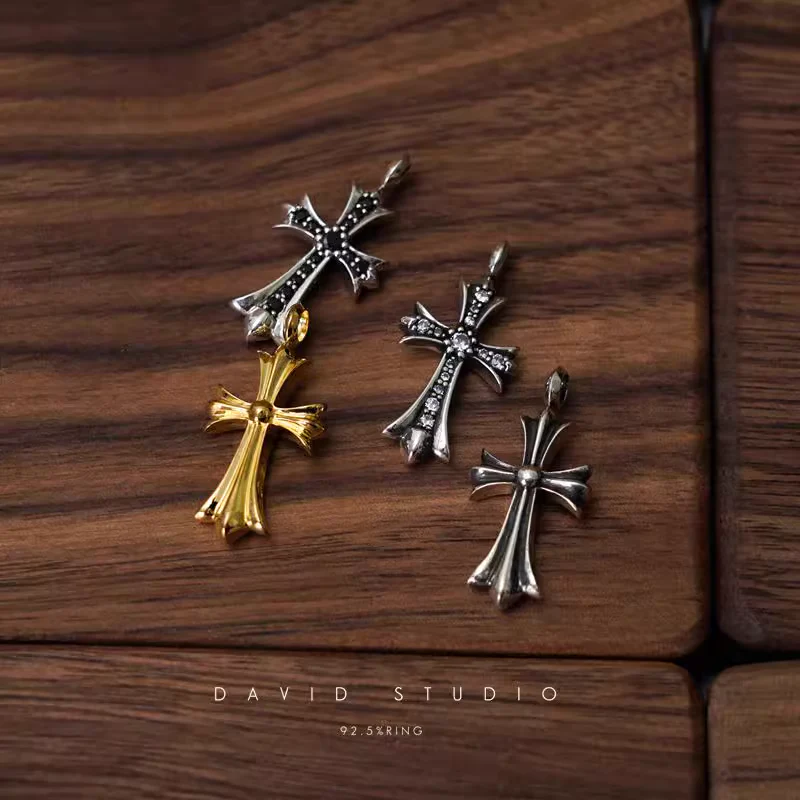 Chrome Hearts Cross Ring - Gothic 925 Sterling Silver Jewelry | David Studio