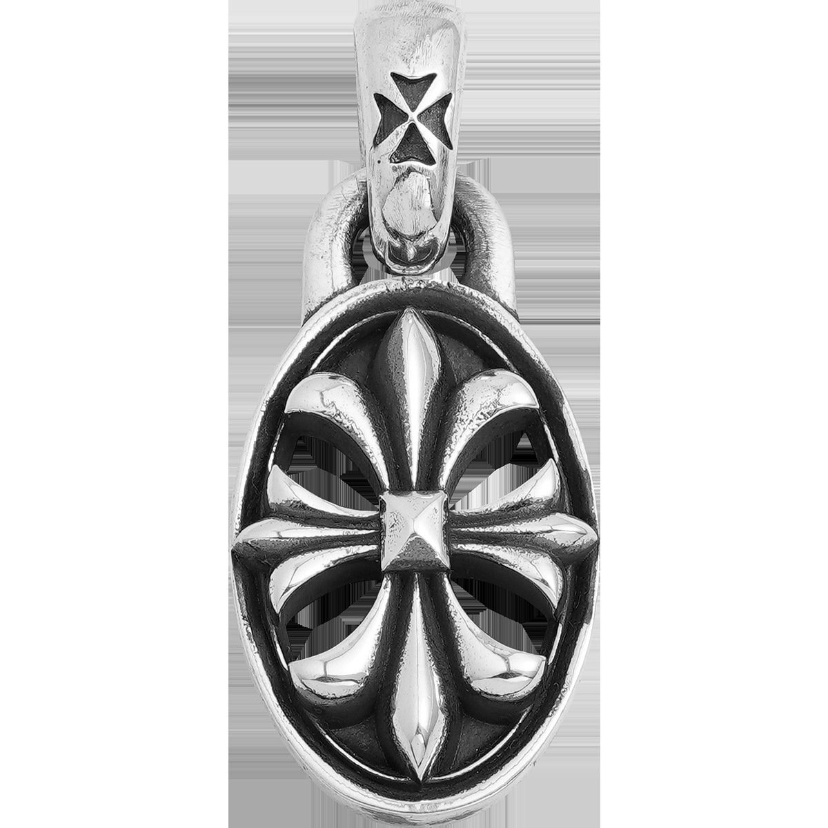 Chrome Hearts Cross Ring - Gothic 925 Sterling Silver Jewelry | David Studio