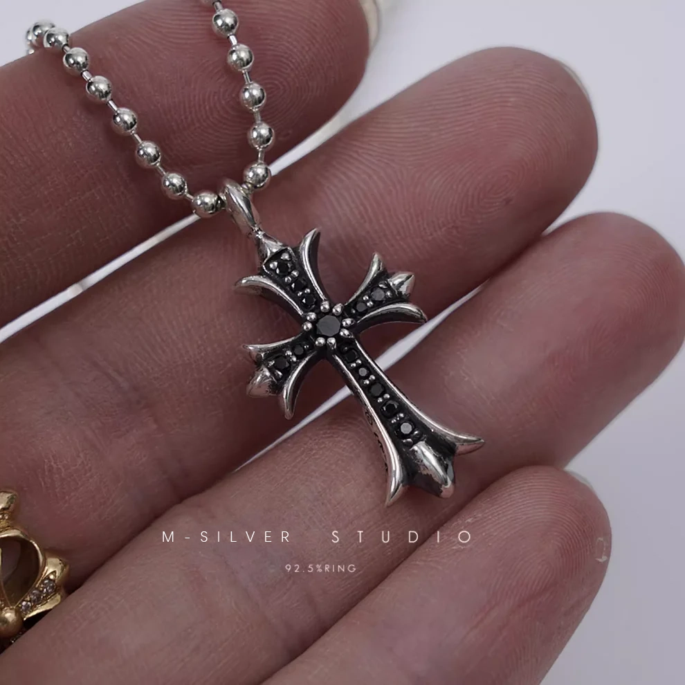 Chrome Hearts Cross Ring - Gothic 925 Sterling Silver Jewelry | David Studio