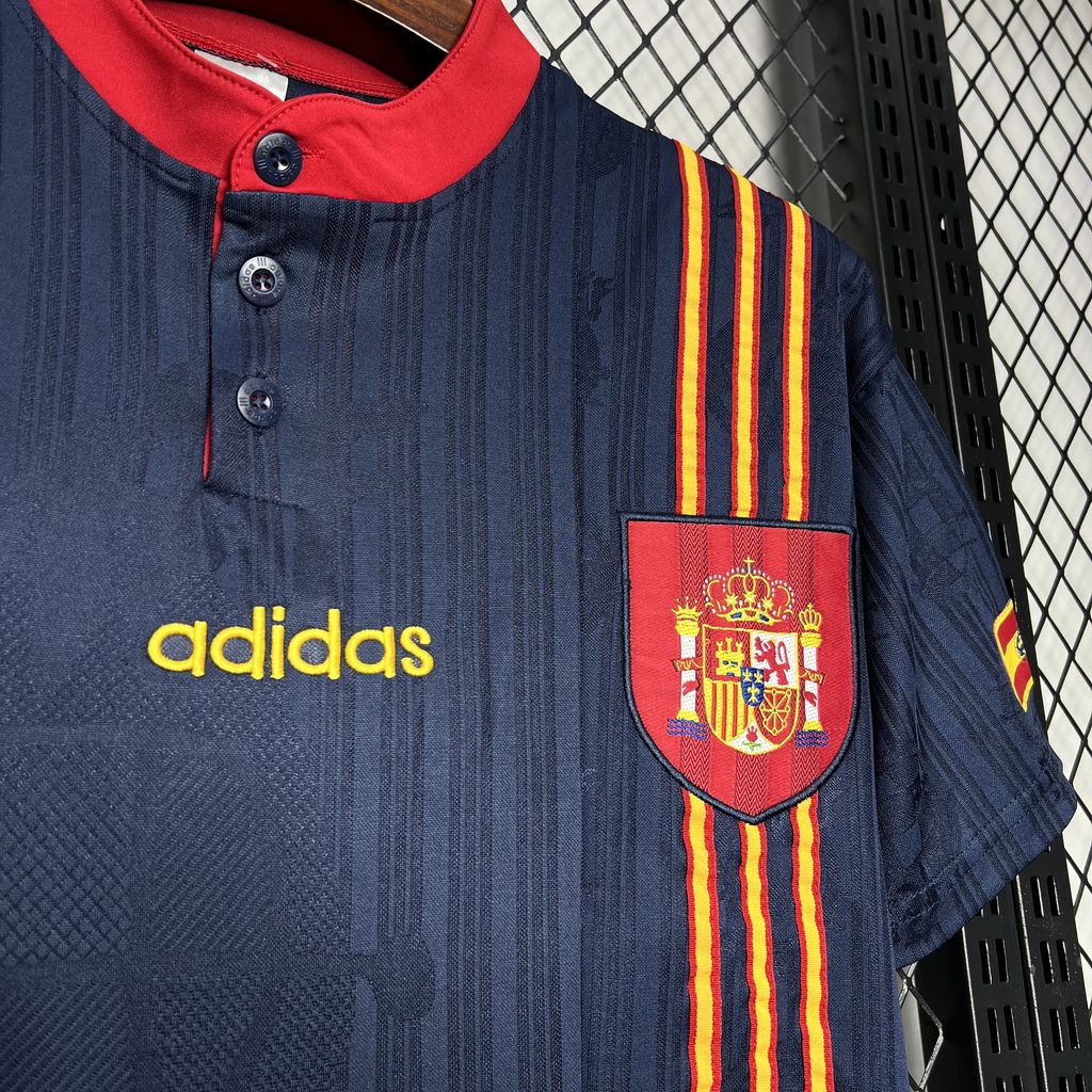 JerseysGala.com | Retro Spain 1996 Away Jersey -Customize Name, Number and Patch | Worldwide Shipping