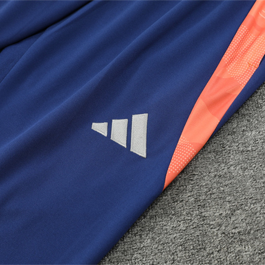 ManixJersey.com | Manchester United 24-25 Long Sleeve Training Set - Deep Blue -Customize Name, Number and Patch | Worldwide Shipping