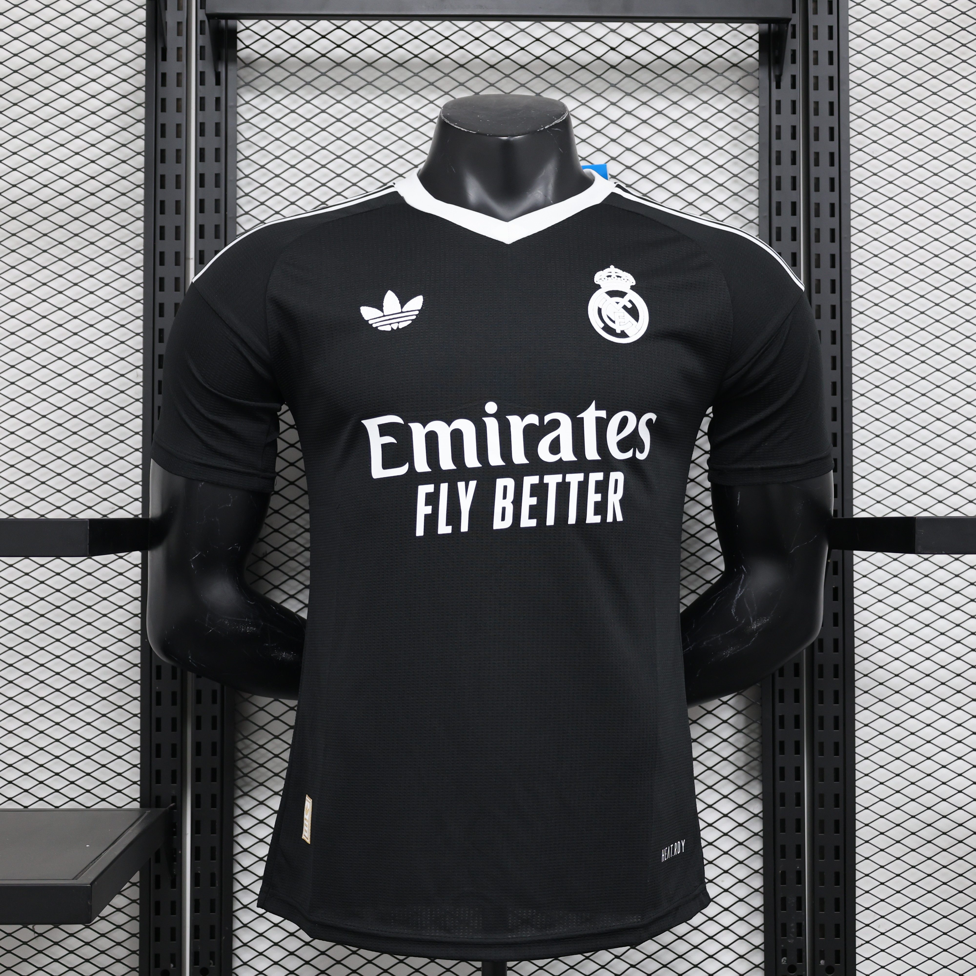 JerseysGala.com | Real Madrid 24-25 Third Goalkeeper Black Jersey - Player Version -Customize Name, Number and Patch | Worldwide Shipping