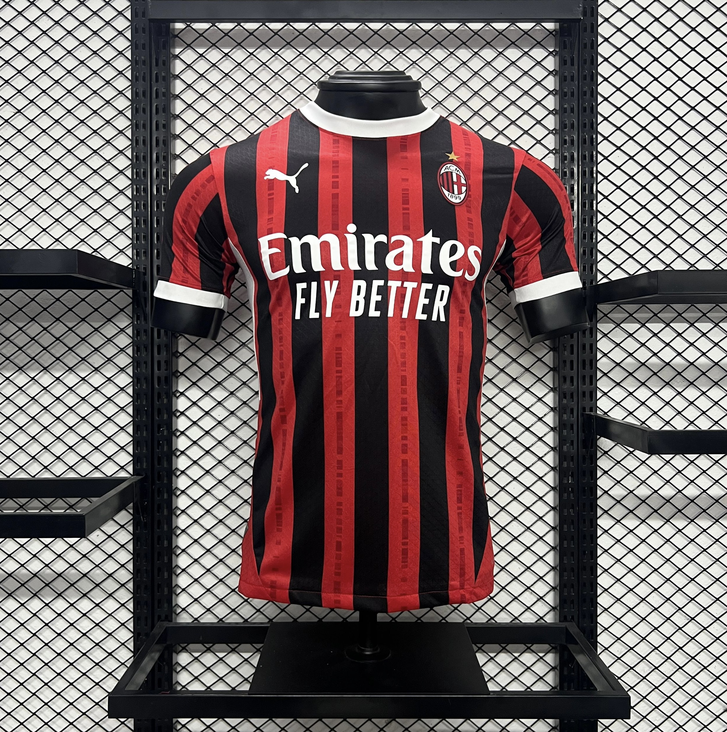 ManixJersey.com | AC Milan 24-25 Home Stadium Jersey - Player Version -Customize Name, Number and Patch | Worldwide Shipping
