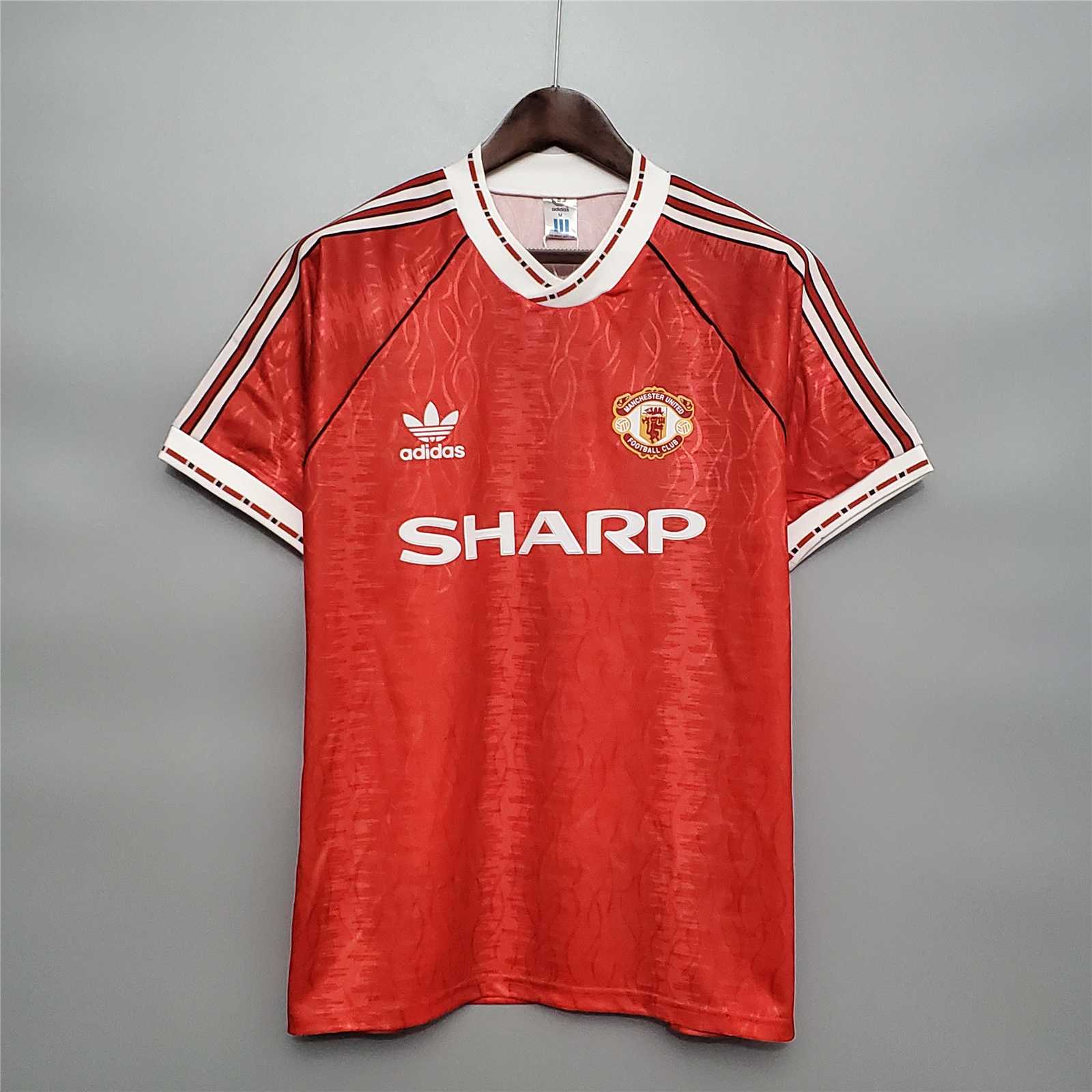 SIUjerseys-Retro Manchester United 91-92 Home Jersey
