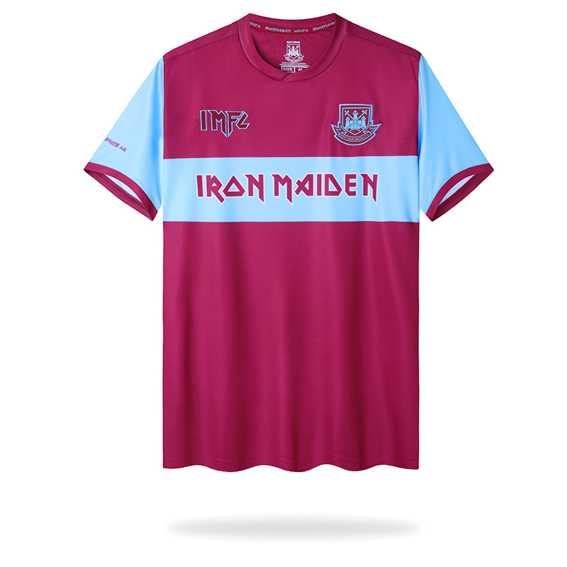 JerseysGala.com | Iron Maiden x West Ham Home Special Edition Jersey - with 11 print -Customize Name, Number and Patch | Worldwide Shipping