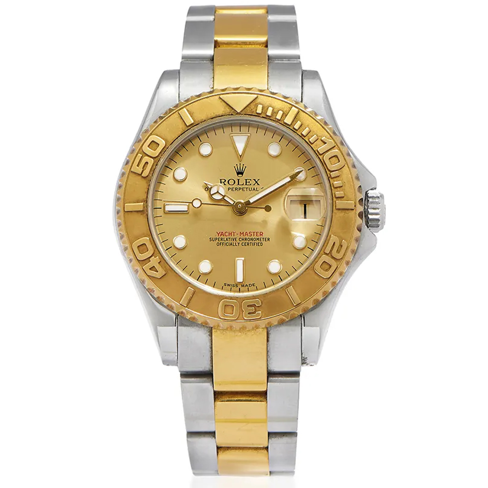 brand Yacht-Master 1 Goldmix (Gold and Blue Dial) 168623 Stainless Steel 40mm luxury watch for sale – NeveReL