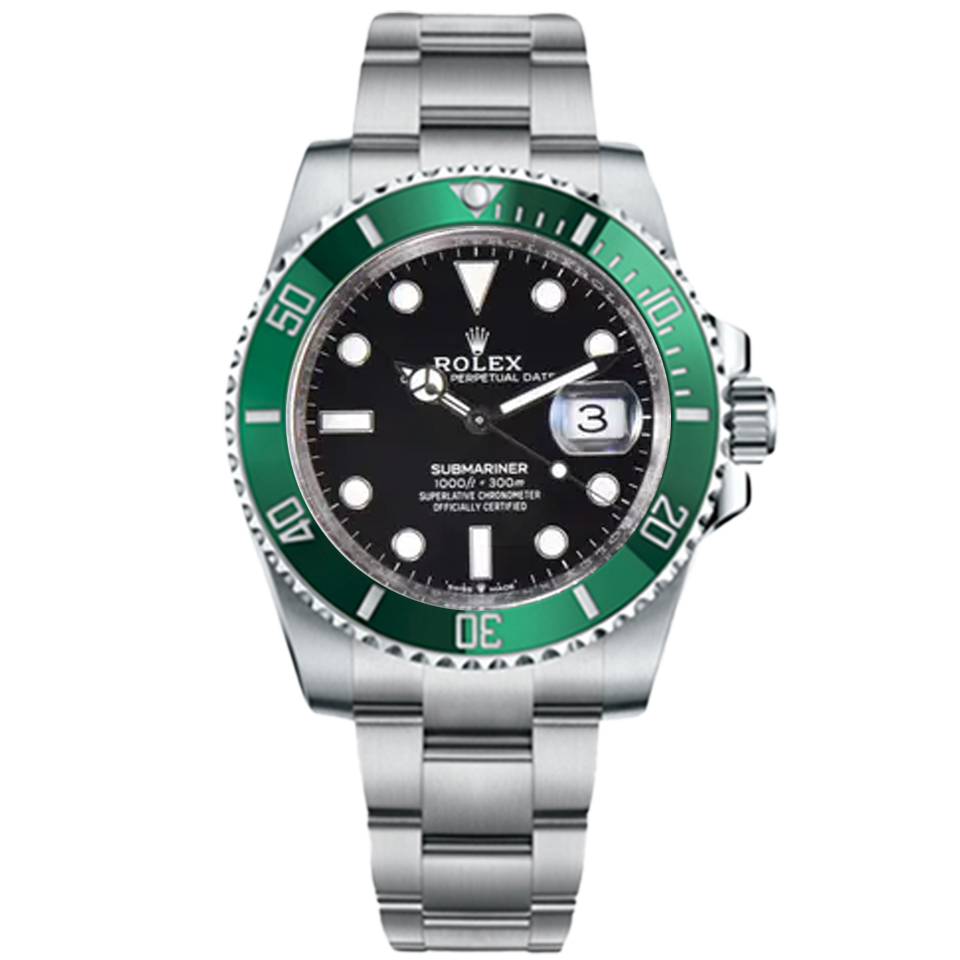 brand Rolex Submariner 116610lv Green Dial – CUSTOM DIAMOND SET & BEZEL luxury watch for sale – NeveReL