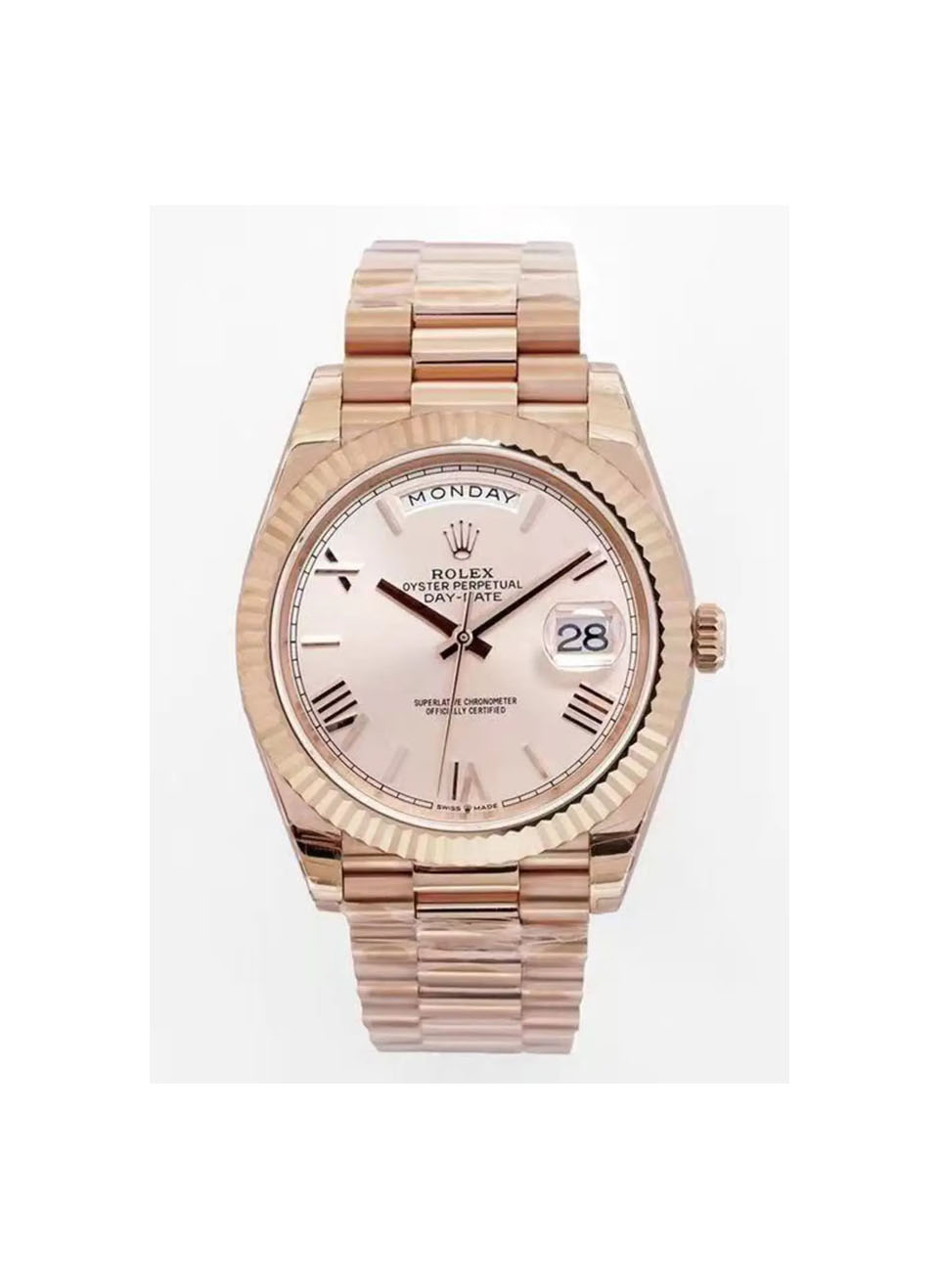 brand Rolex Day-Date 40 228235-0004 rose gold pink 40mm luxury watch for sale – NeveReL