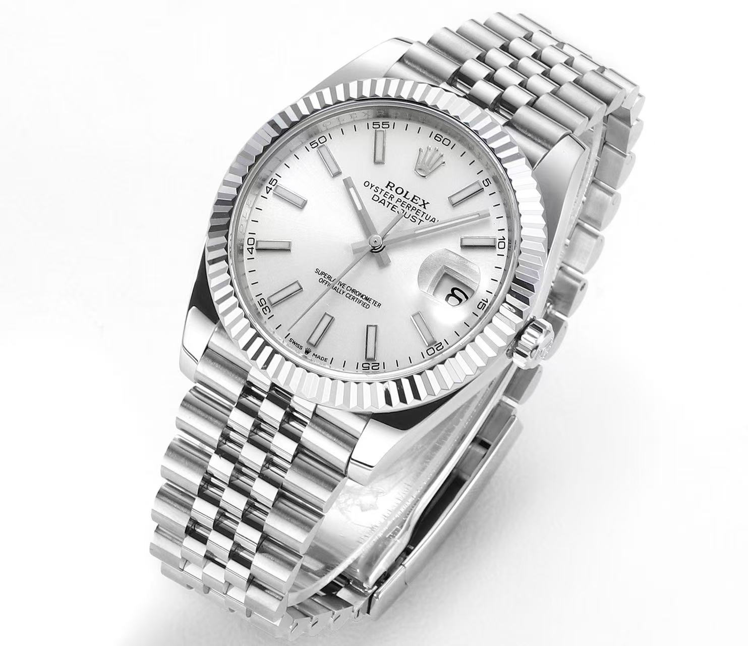 brand Rolex Datejust 41 Oyster 41 mm Oystersteel and white gold 126334 luxury watch for sale – NeveReL
