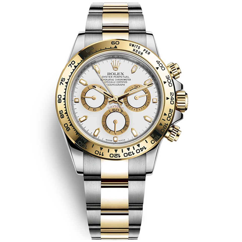 brand Rolex Daytona Steel & Gold White Dial 116503-0001 luxury watch for sale – NeveReL