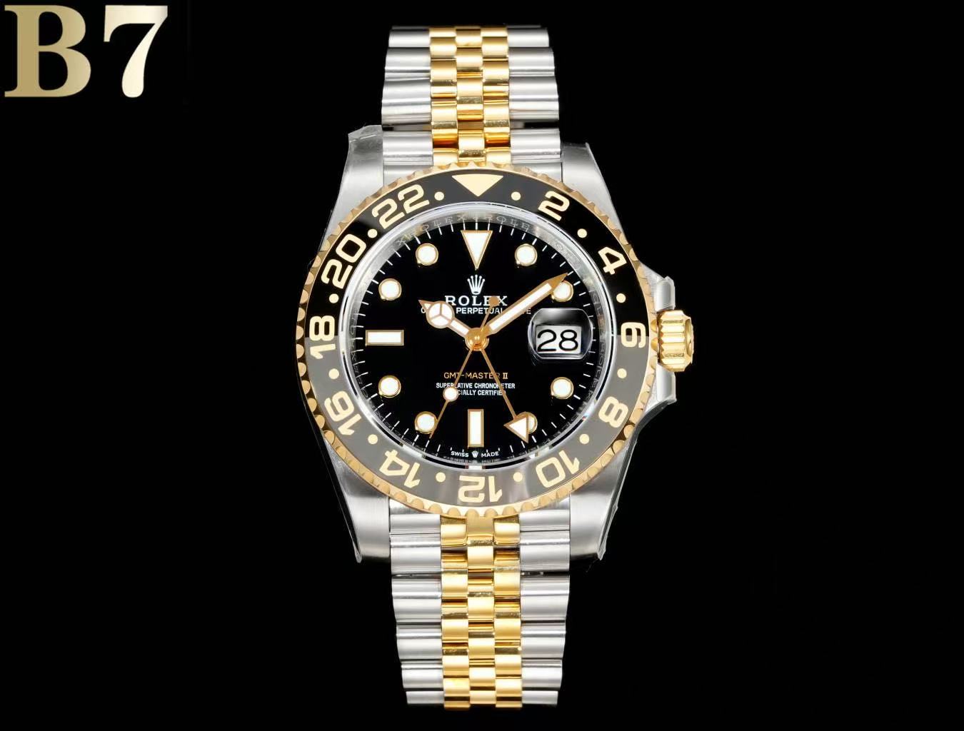 brand Rolex GMT-Masterl Oyster, 40 mm, Oystersteel and yellow goldReference 126713GRNR luxury watch for sale – NeveReL