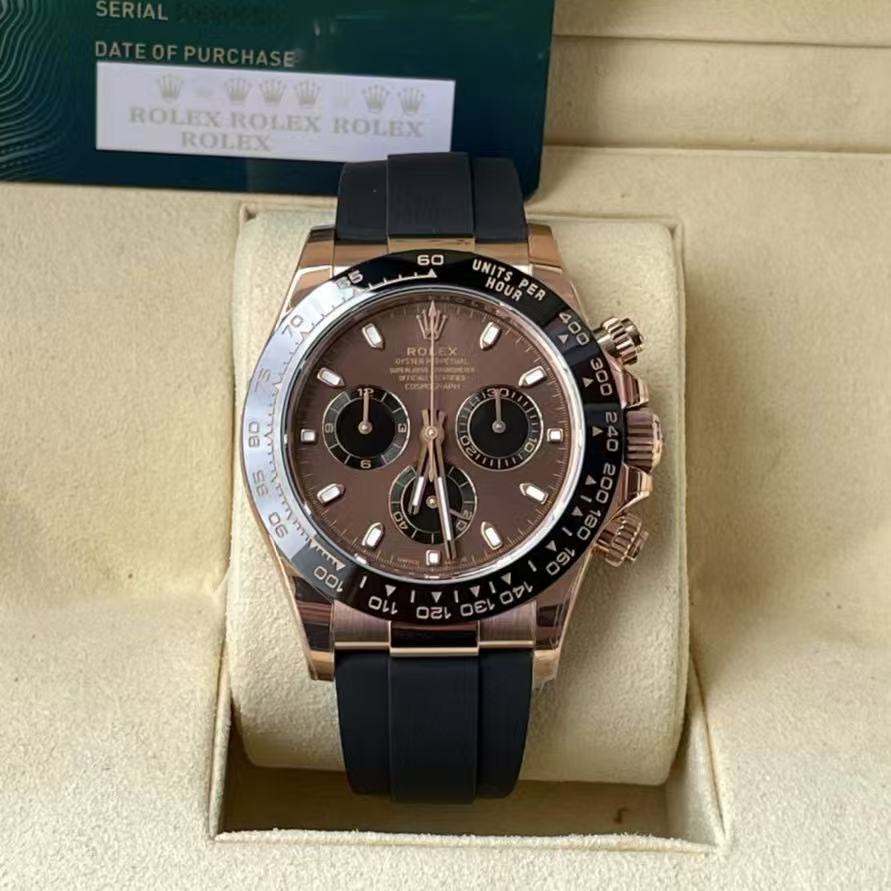 brand Rolex Cosmograph Daytona Everose Gold Oysterflex M116515LN-0041 luxury watch for sale – NeveReL