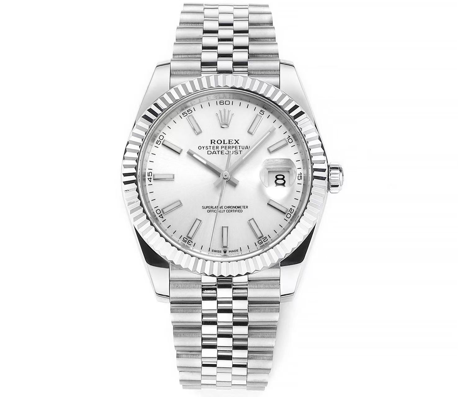 brand Rolex Datejust 41 Oyster 41 mm Oystersteel and white gold 126334 luxury watch for sale – NeveReL