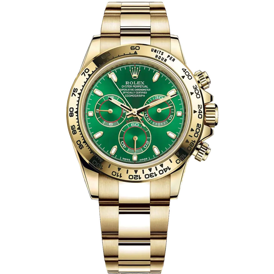 brand Rolex Cosmograph Daytona Green Dial Watch 116508-0013 luxury watch for sale – NeveReL