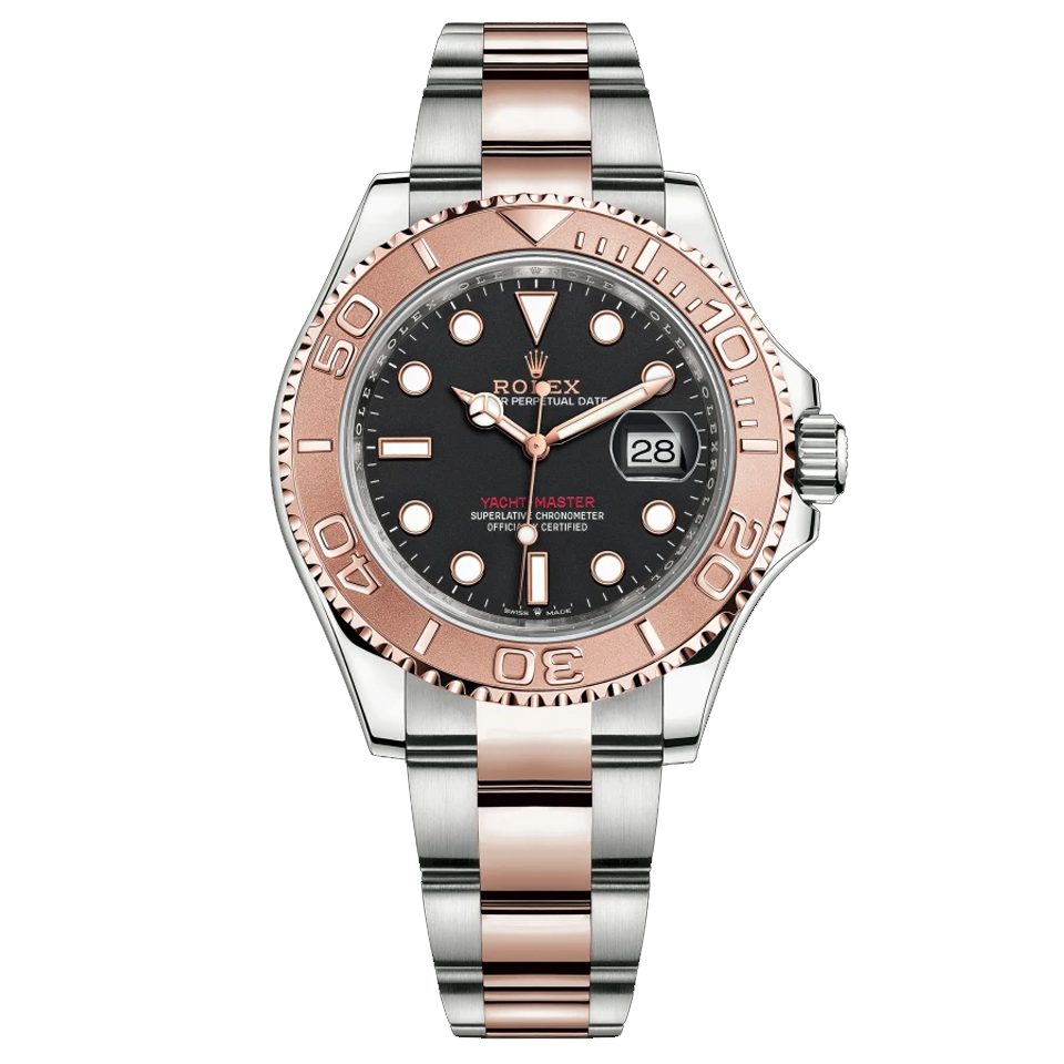 brand Yacht-Master 40mm Stainless Steel & Rose Gold Black 126621-0002 luxury watch for sale – NeveReL