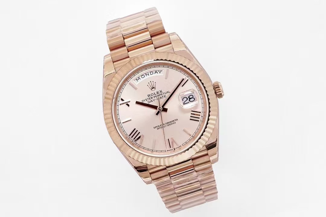 brand Rolex Day-Date 40 228235-0004 rose gold pink 40mm luxury watch for sale – NeveReL
