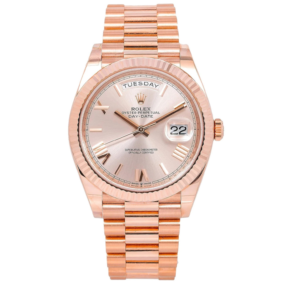 brand Rolex Day-Date 40 228235-0004 rose gold pink 40mm luxury watch for sale – NeveReL