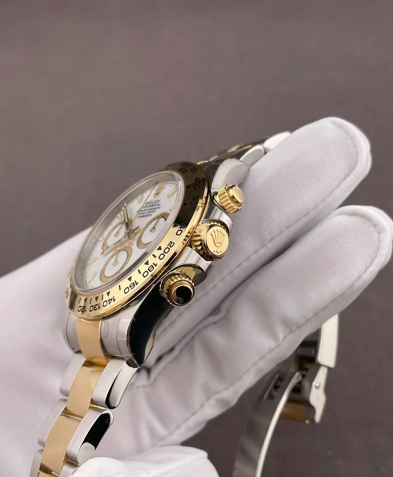 brand Rolex Daytona Steel & Gold White Dial 116503-0001 luxury watch for sale – NeveReL