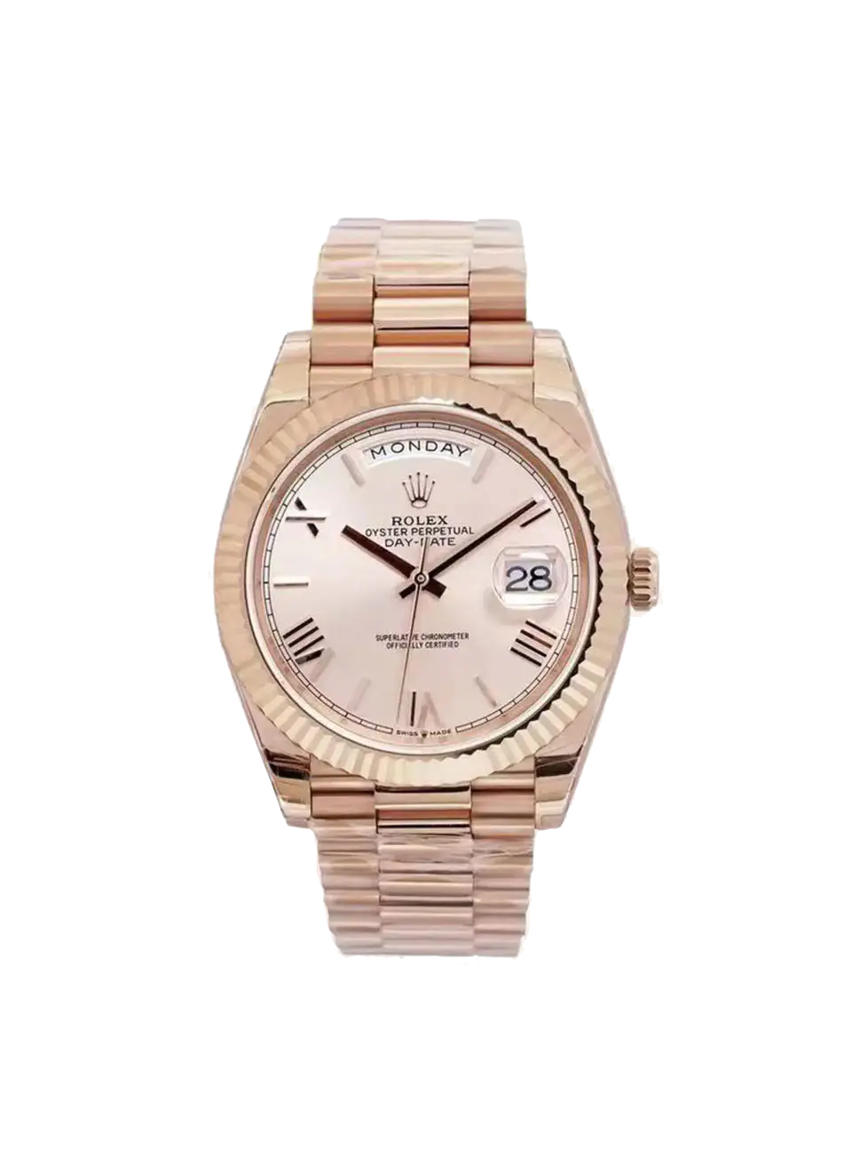 brand Rolex Day-Date 40 228235-0004 rose gold pink 40mm luxury watch for sale – NeveReL