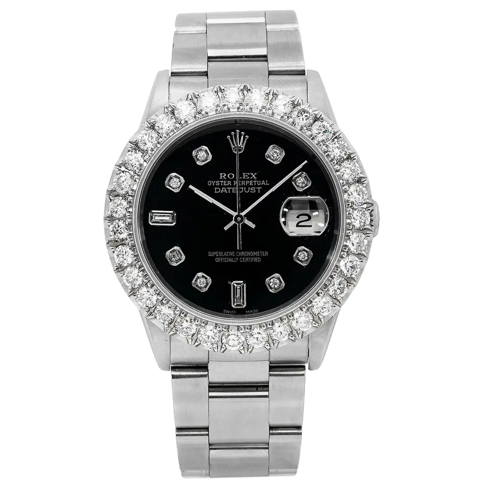 brand Rolex Submariner Silver Black Diamond 40mm luxury watch for sale – NeveReL