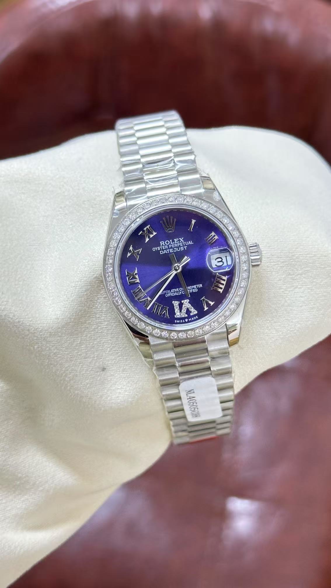 brand Datejust 31 Oyster,31mm,white gold and diamonds Reference 278289RBR luxury watch for sale – NeveReL